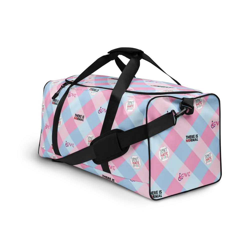 Disability Themed Small Patchwork (Duffle Bag) Pastel Colors