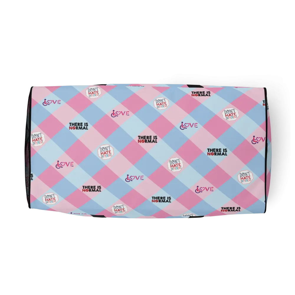 Disability Themed Small Patchwork (Duffle Bag) Pastel Colors