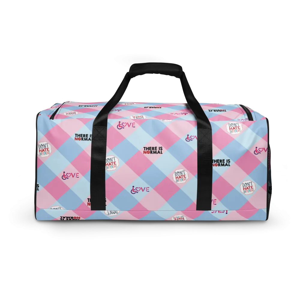 Disability Themed Small Patchwork (Duffle Bag) Pastel Colors