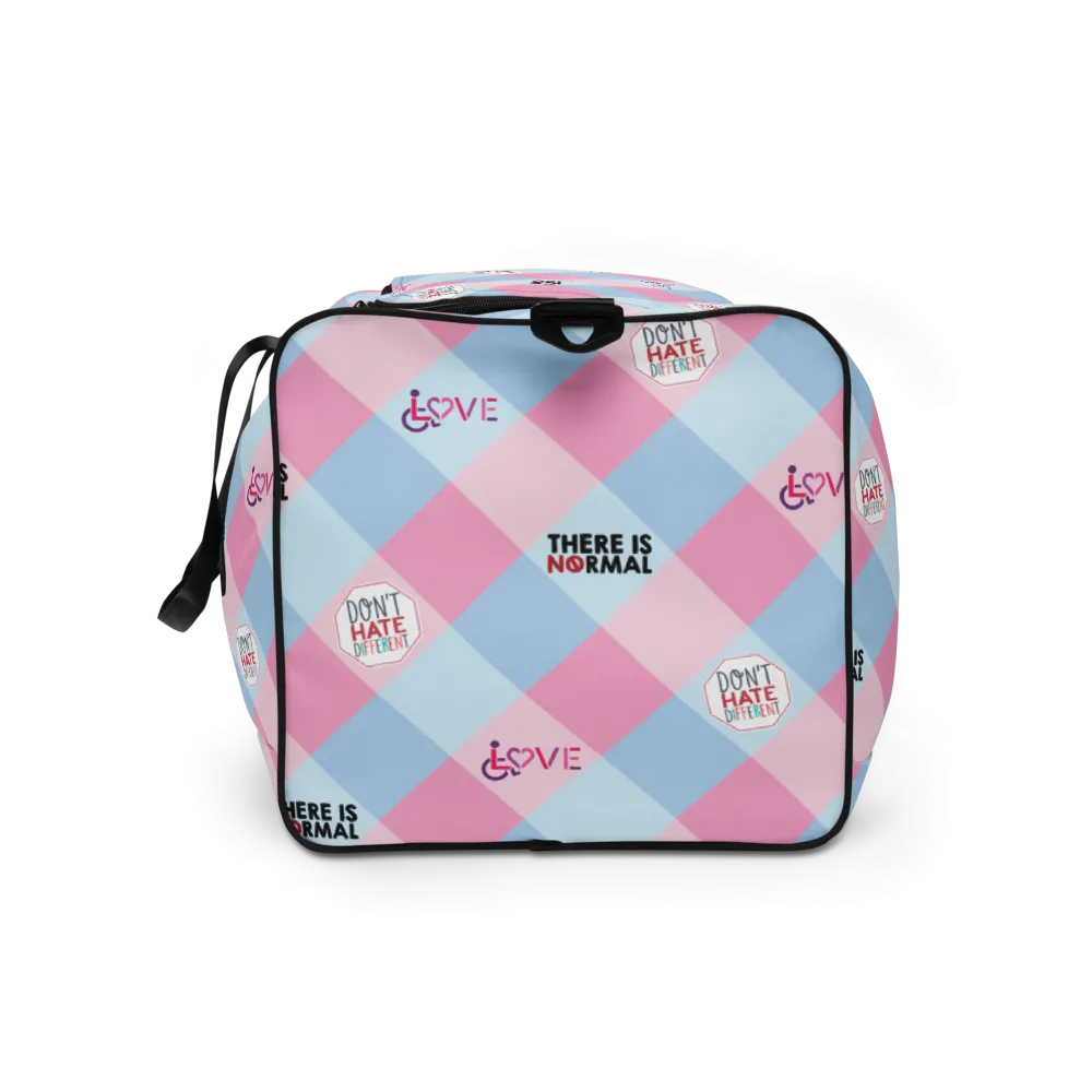 Disability Themed Small Patchwork (Duffle Bag) Pastel Colors