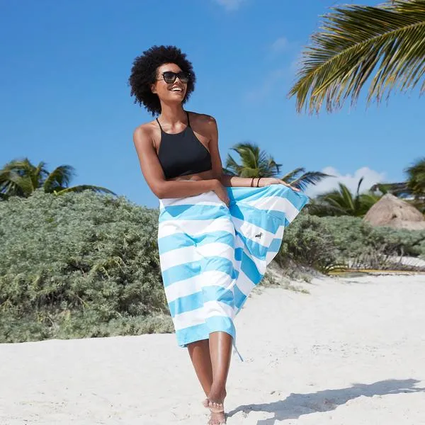 Dock & Bay Beach Towel - Cabana, Tulum Blue