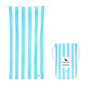 Dock & Bay Beach Towel - Cabana, Tulum Blue