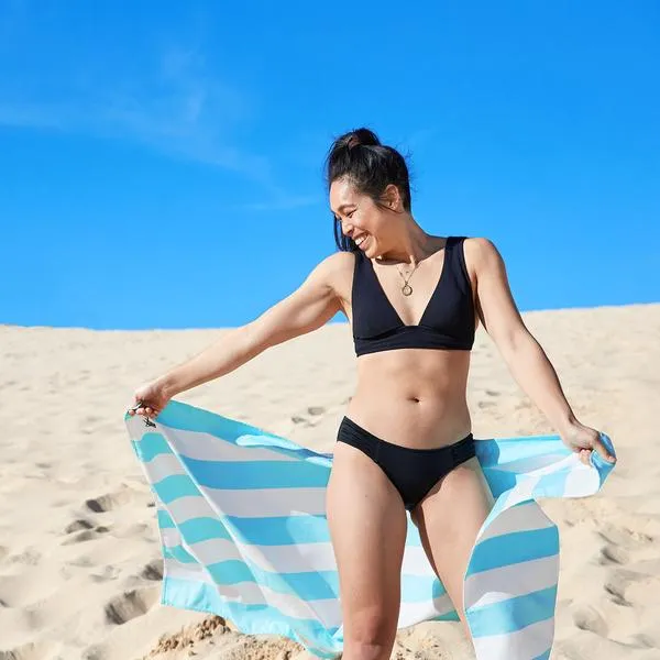 Dock & Bay Beach Towel - Cabana, Tulum Blue