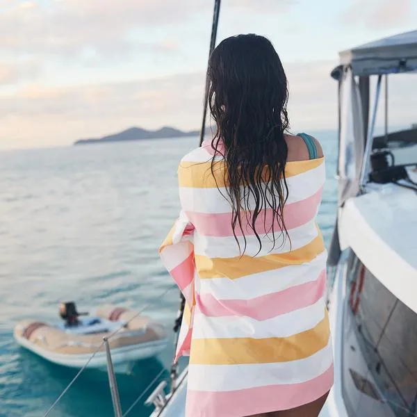 Dock & Bay Beach Towel - Summer, Peach Sorbet