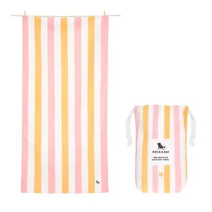 Dock & Bay Beach Towel - Summer, Peach Sorbet