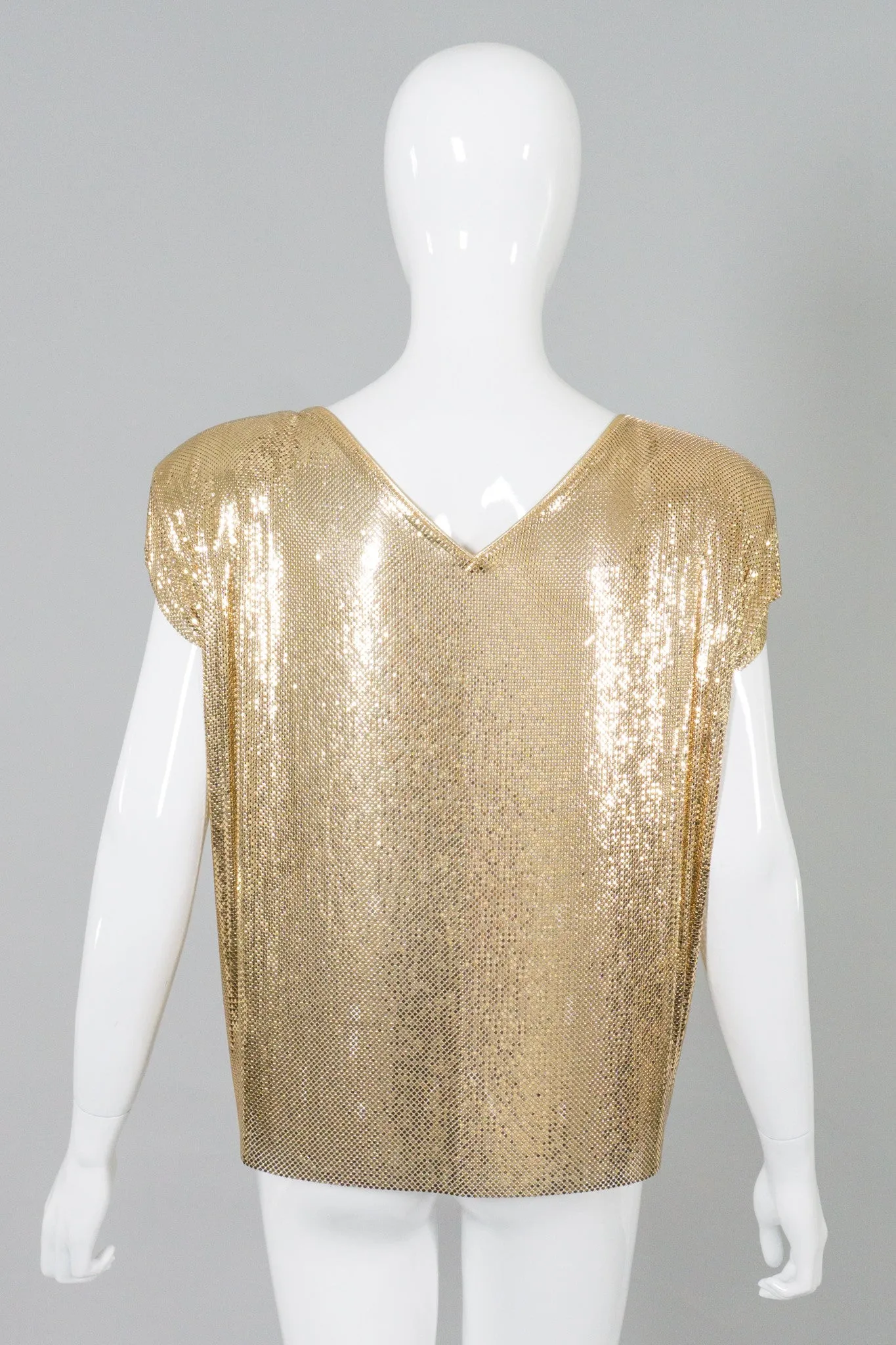 Draped Mesh Wrap Top