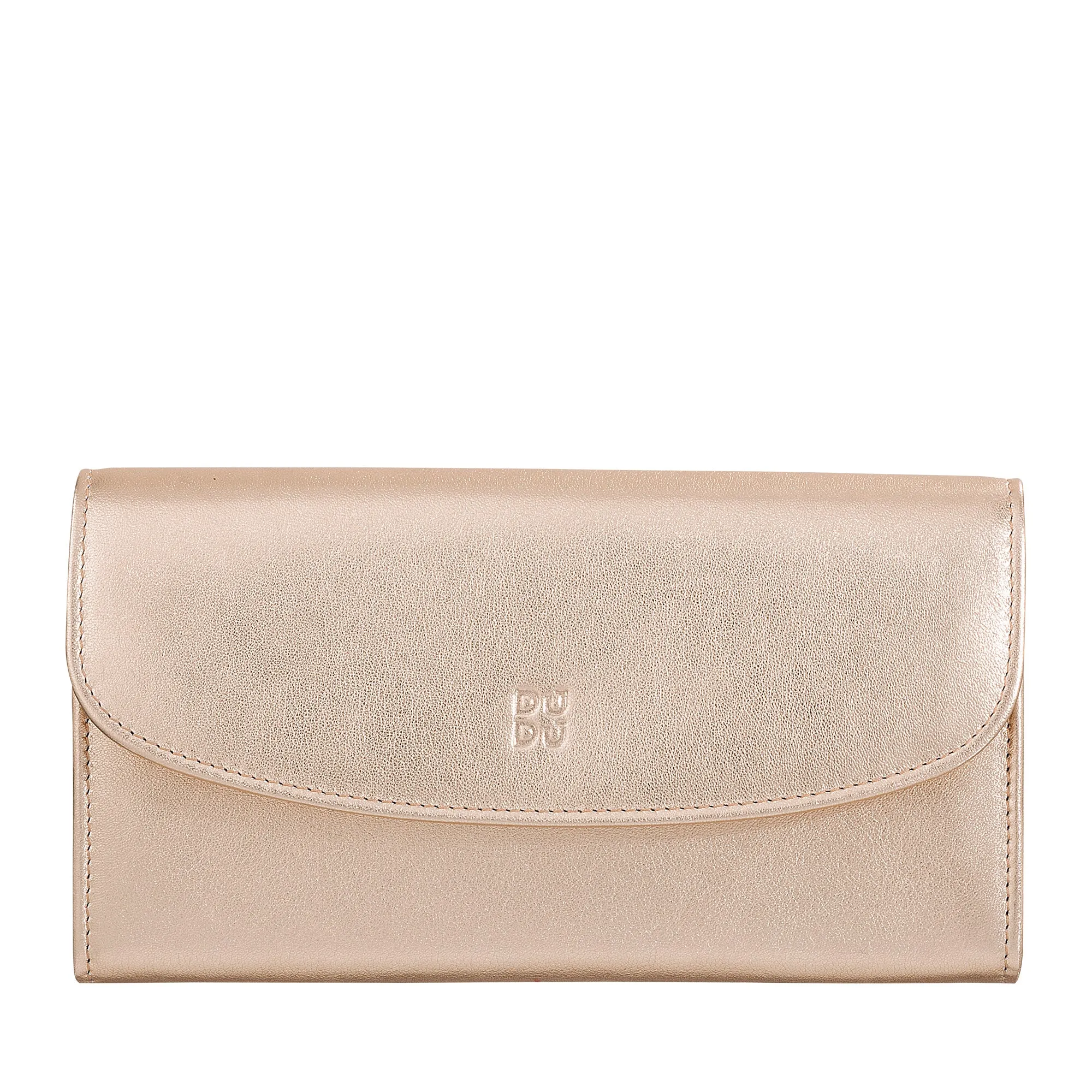 DUDU WOMEN LARGE WORLD IN COLORED LEATHER, Continental portfolio, credit cards pockets, hinge testers