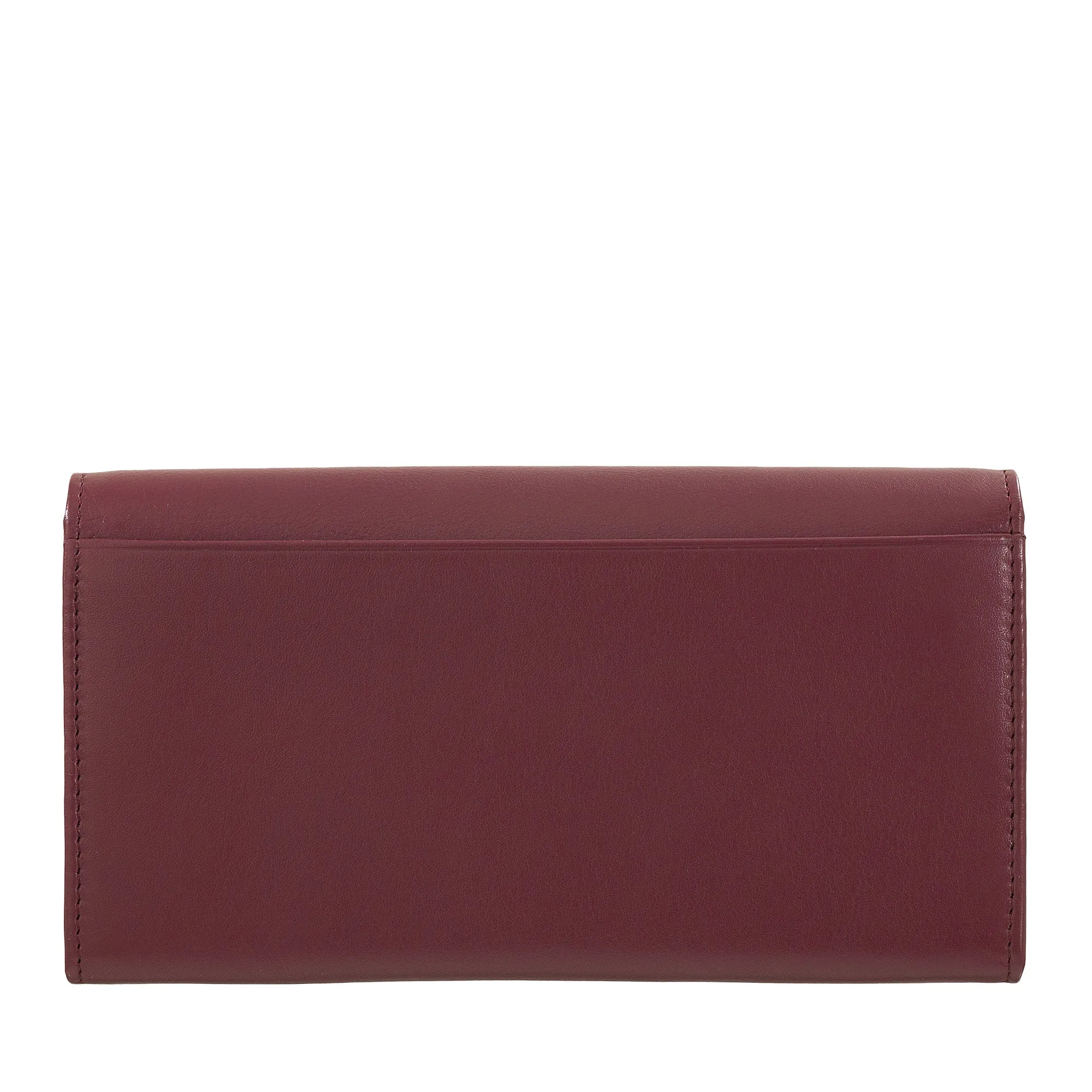 DUDU WOMEN LARGE WORLD IN COLORED LEATHER, Continental portfolio, credit cards pockets, hinge testers