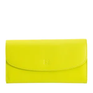 DUDU WOMEN LARGE WORLD IN COLORED LEATHER, Continental portfolio, credit cards pockets, hinge testers
