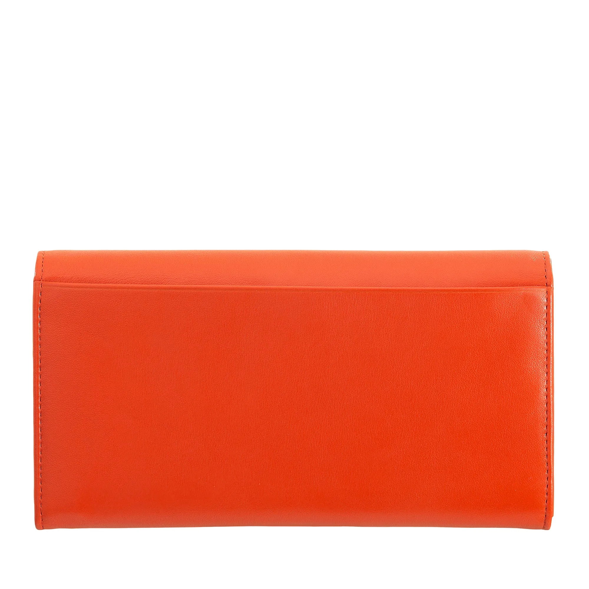 DUDU WOMEN LARGE WORLD IN COLORED LEATHER, Continental portfolio, credit cards pockets, hinge testers