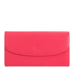 DUDU WOMEN LARGE WORLD IN COLORED LEATHER, Continental portfolio, credit cards pockets, hinge testers