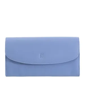 DUDU WOMEN LARGE WORLD IN COLORED LEATHER, Continental portfolio, credit cards pockets, hinge testers