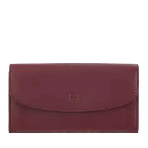 DUDU WOMEN LARGE WORLD IN COLORED LEATHER, Continental portfolio, credit cards pockets, hinge testers