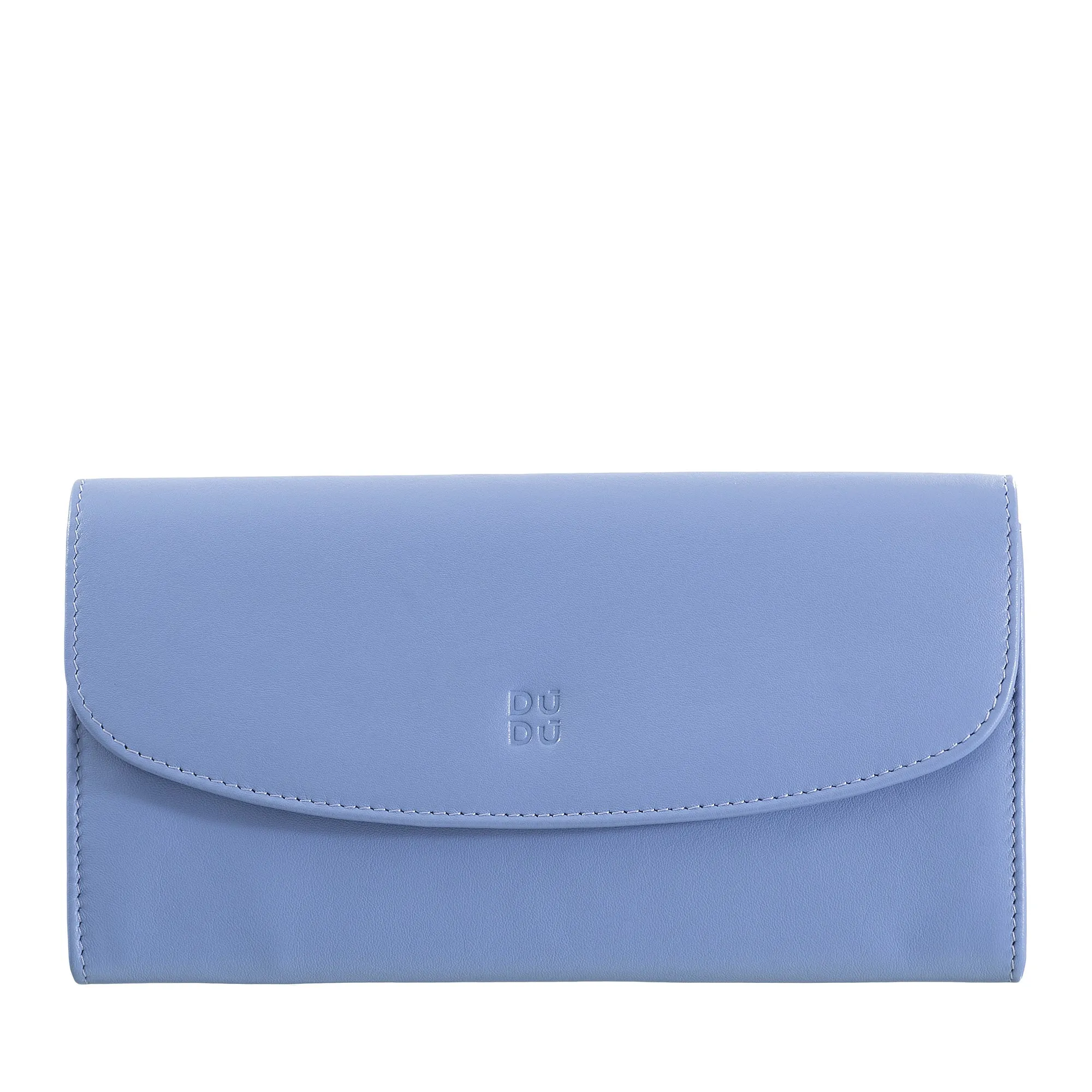 DUDU WOMEN LARGE WORLD IN COLORED LEATHER, Continental portfolio, credit cards pockets, hinge testers