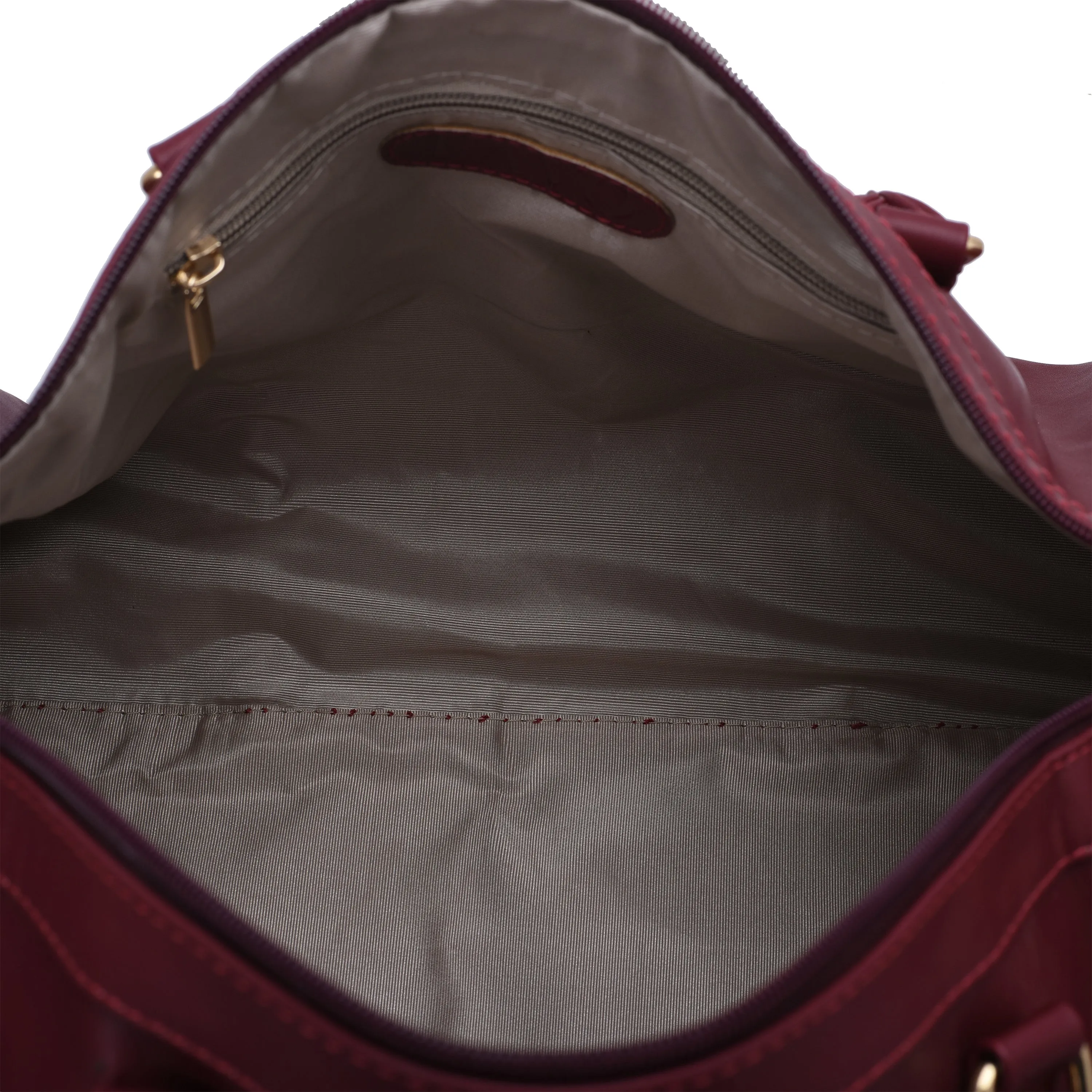 Duffle Bag Leather burgundy