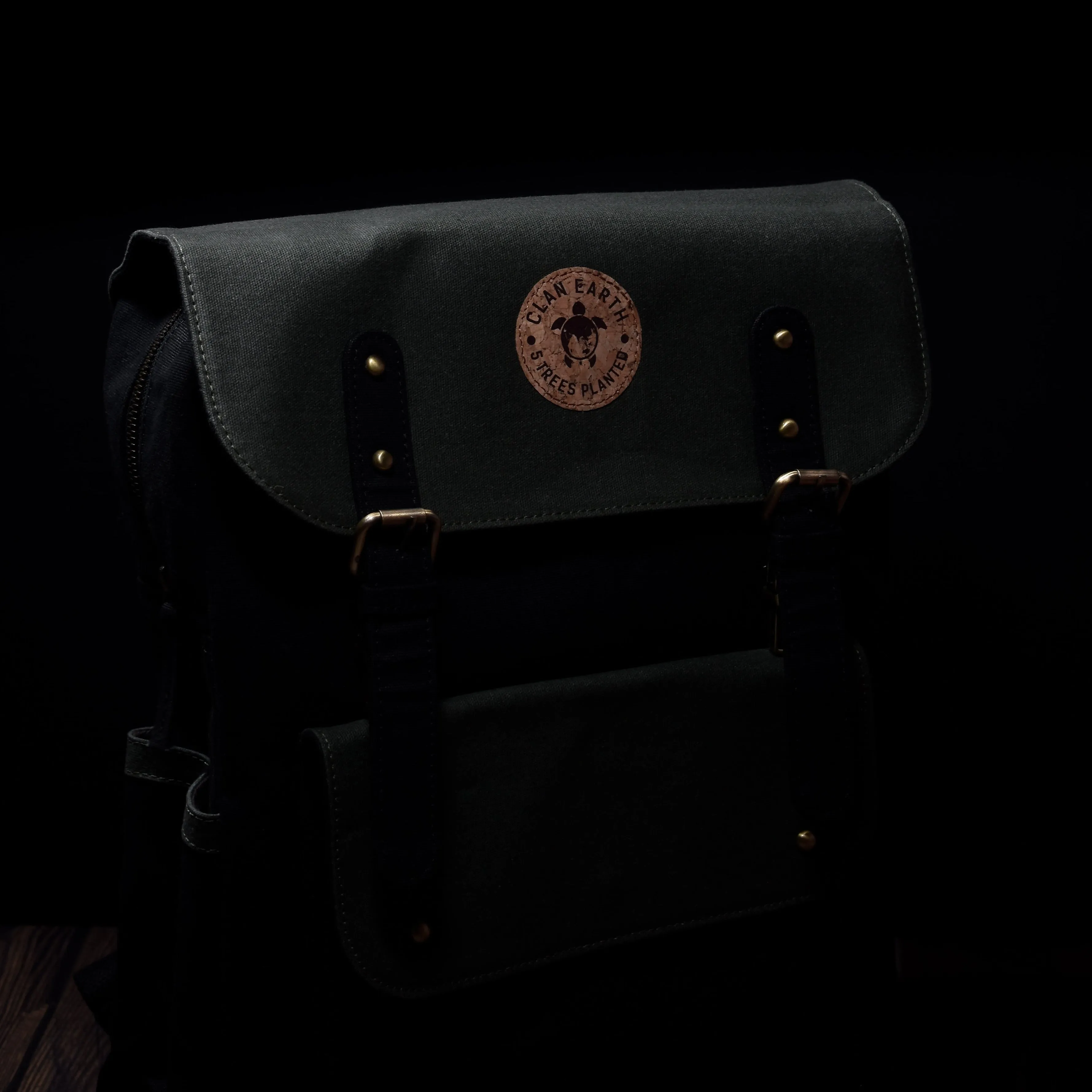 Dugong Backpack - Olive - Canvas Daily/Office/City/Travel Sustainable Laptop Backpack