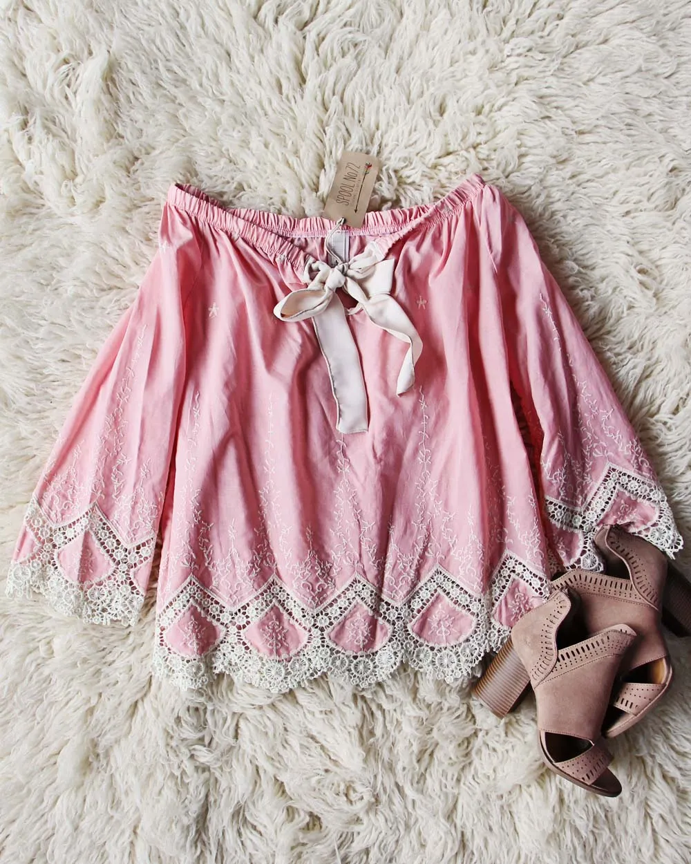 Dusty Peony Top
