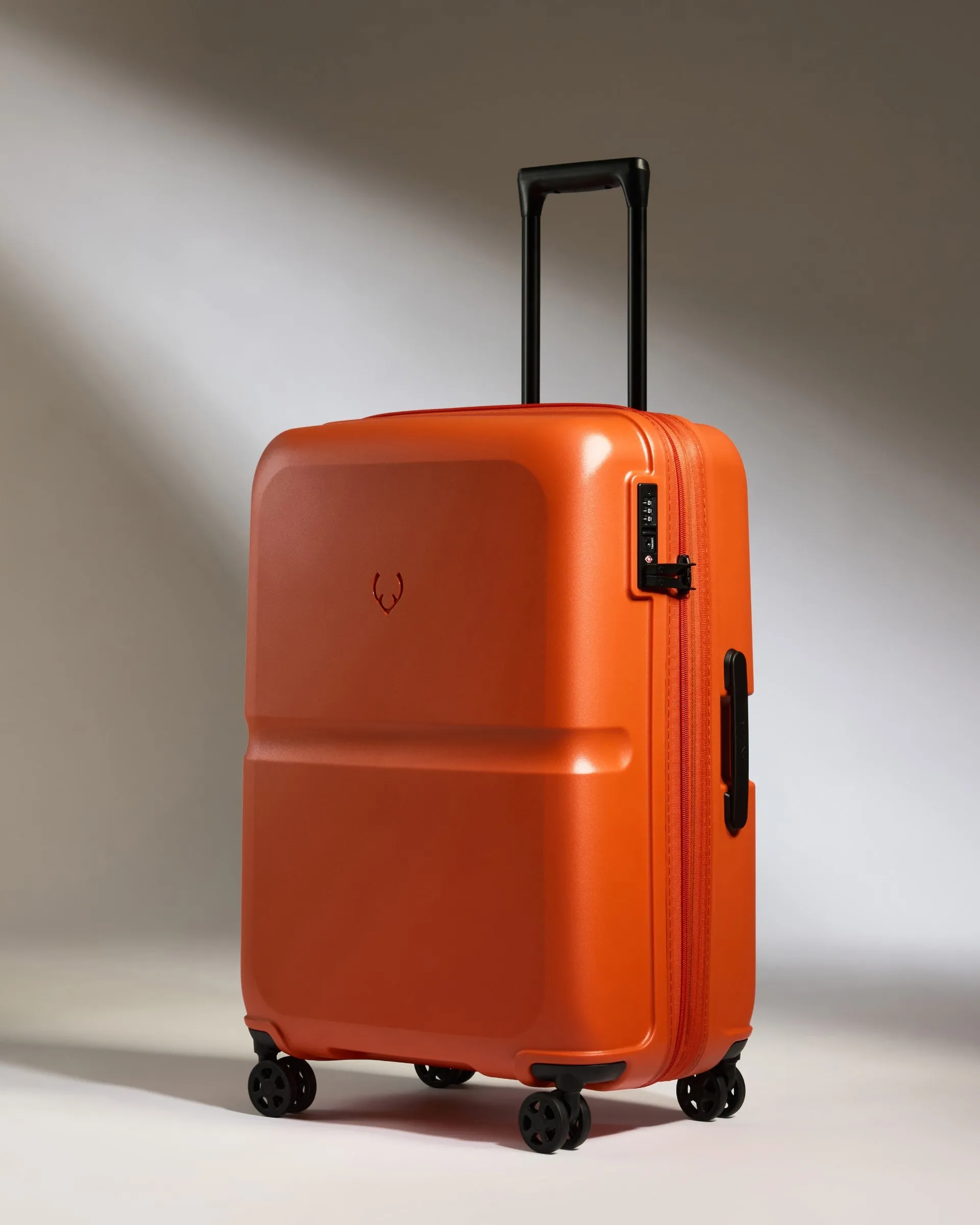 Expandable Carry-on Luggage Set in Ember Orange - Single Stripe