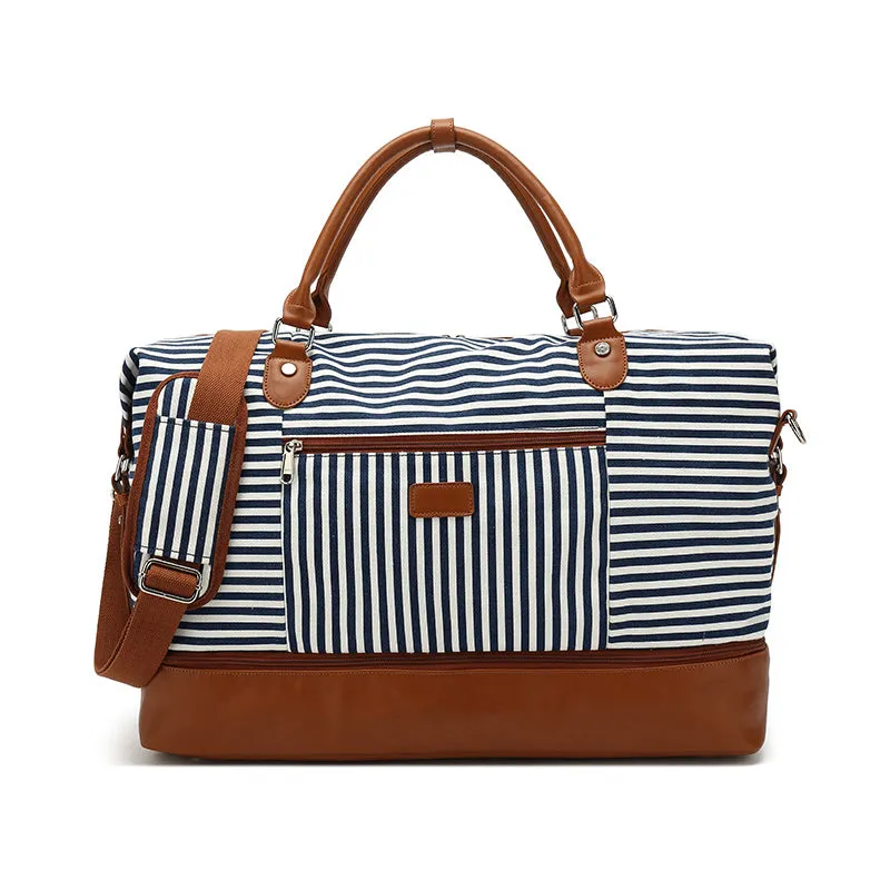 Flash Sale Canvas Duffle Bag Canvas Travel Bag Stylish Canvas Leather Gym Bag