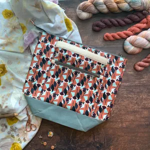 *Florence*  Zippered Knitting Project Bag