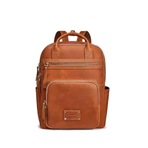 Genuine Leather Travel School Backpack
