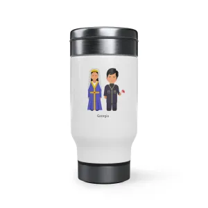 Georgia Stainless Steel Travel Mug with Handle, 14oz