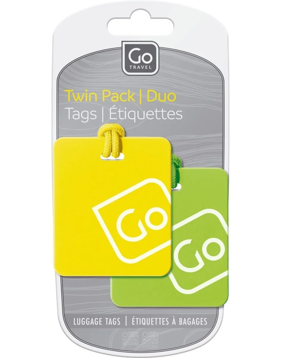 Go Travel Luggage Tags Twin Pack