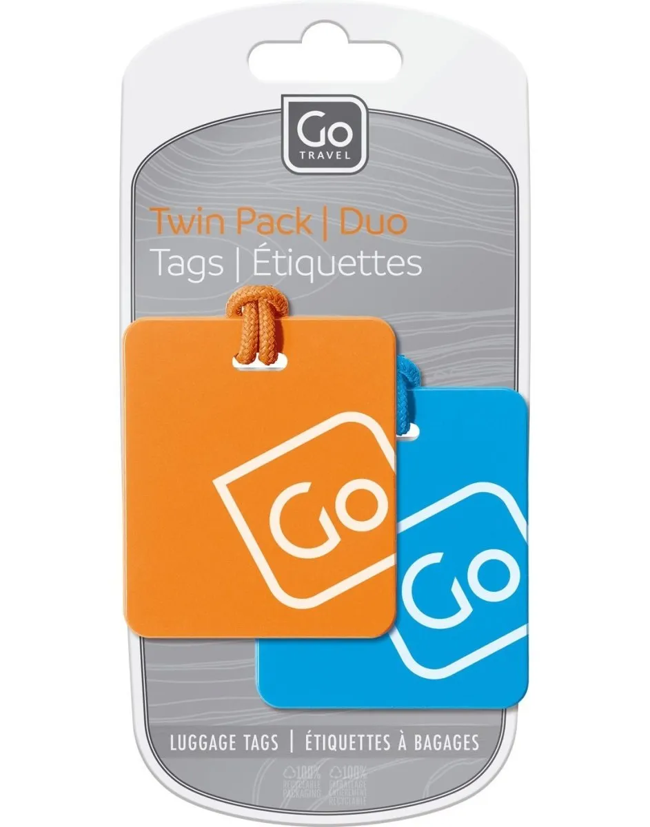 Go Travel Luggage Tags Twin Pack