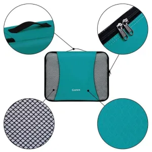 Gonex Travel Storage Bag Set Suitcase Organizer Luggage Hanging Ziplock Closet Clothes Mesh Packing Cubes with Laundry Bag