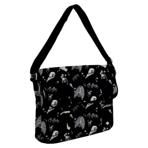 Goth Bat Potion Buckle Messenger Bag
