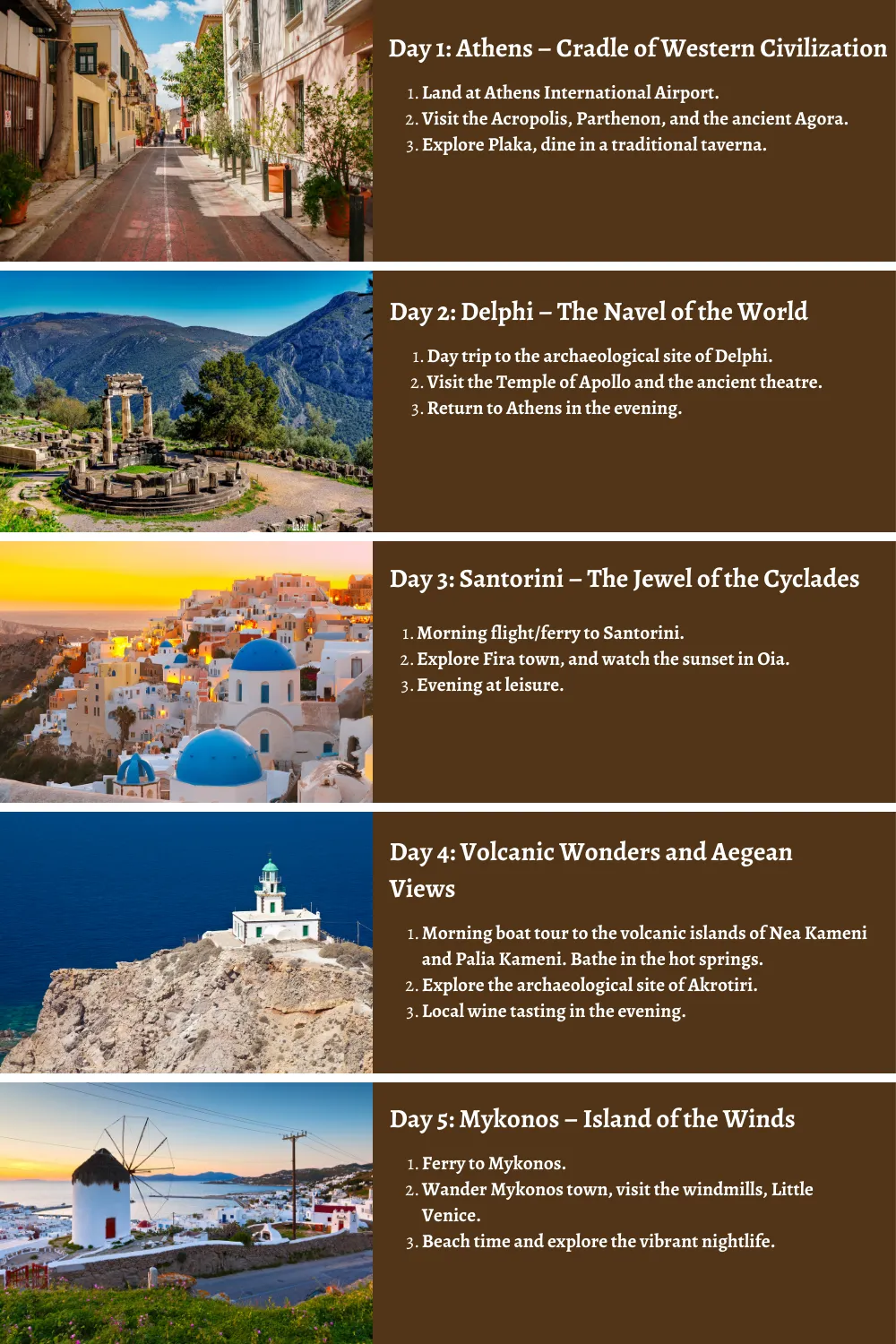 Greece - From Mythical Mountaintops to Aegean Shores: A Comprehensive 10-Day Guide