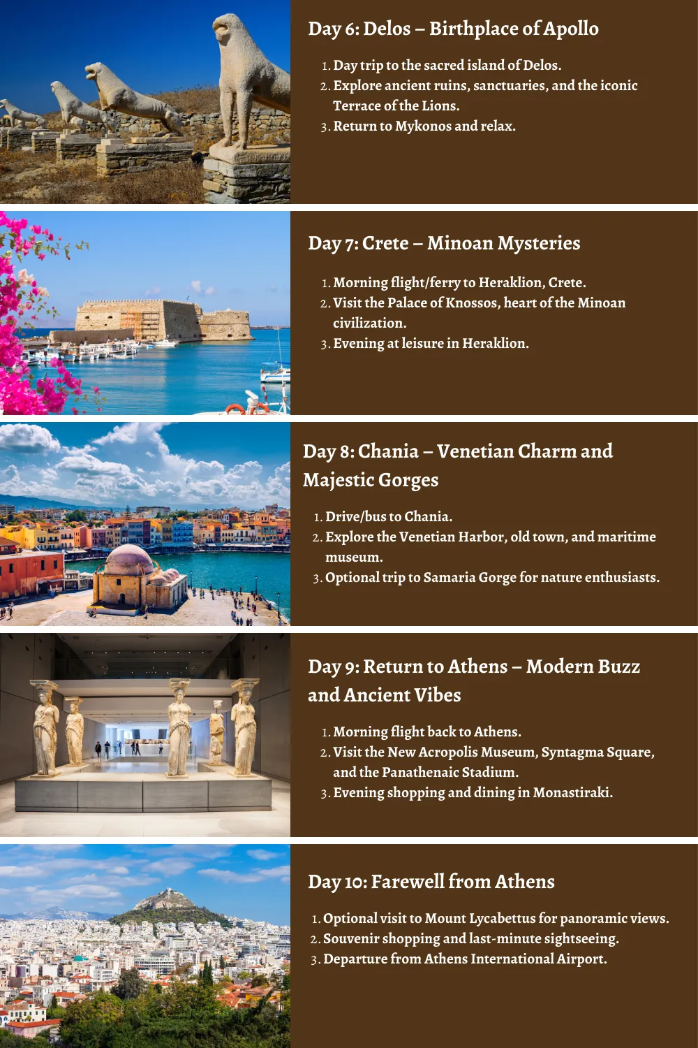Greece - From Mythical Mountaintops to Aegean Shores: A Comprehensive 10-Day Guide