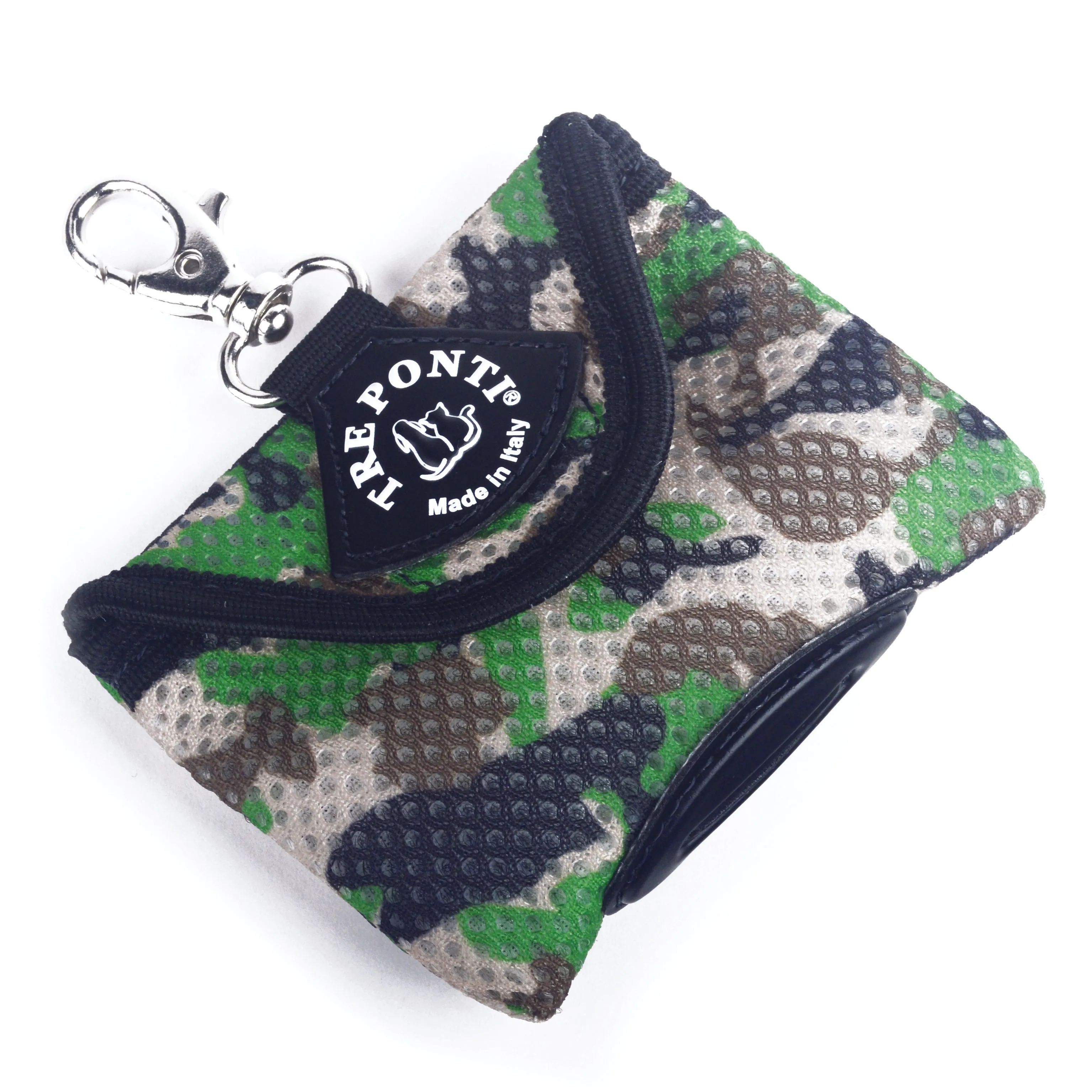 Green Camo Mesh Poo Bag Dispenser