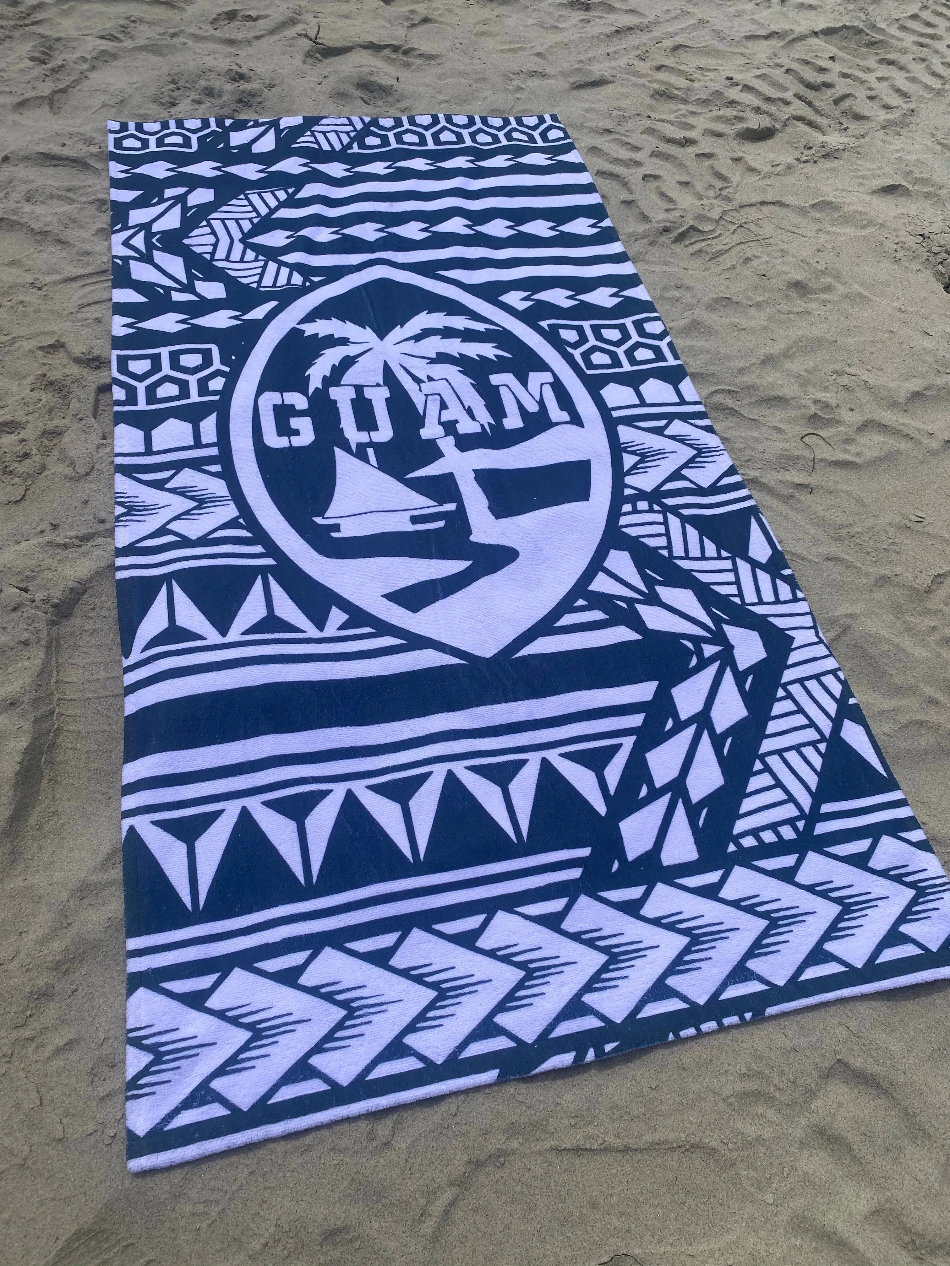 Guam Tribal Beach Towel