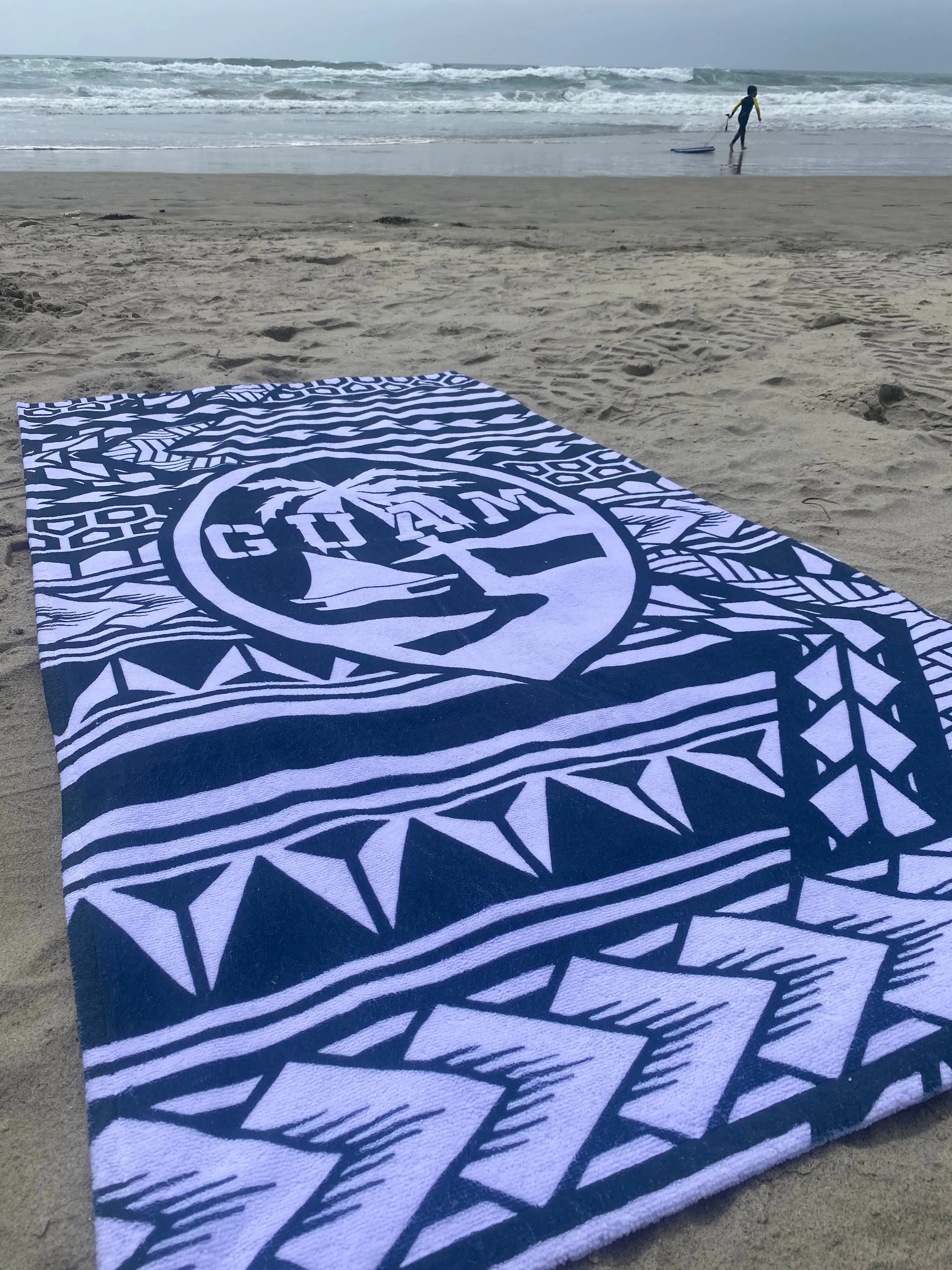 Guam Tribal Beach Towel