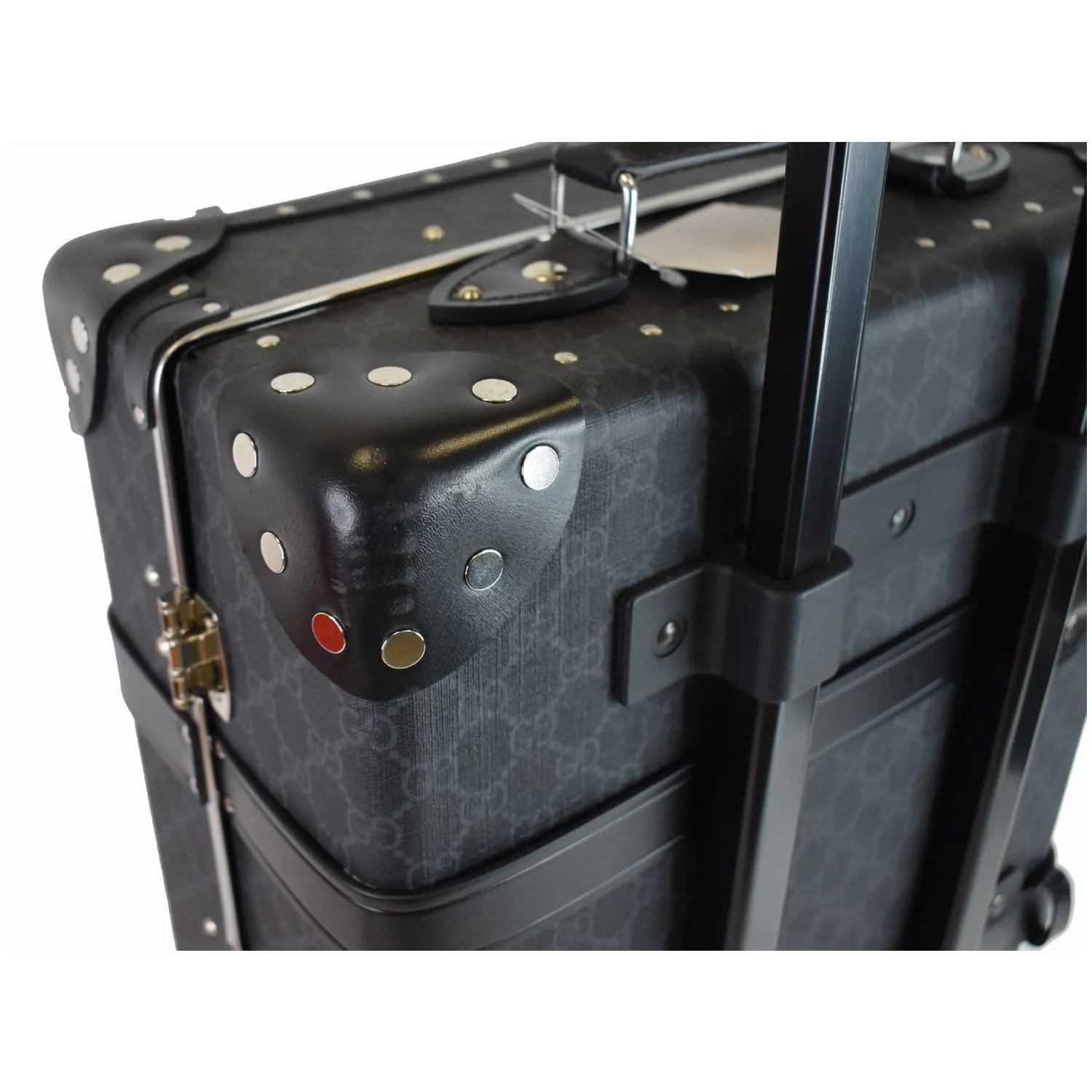 GUCCI Globe-Trotter GG Medium Rolling Suitcase Luggage Black 533620