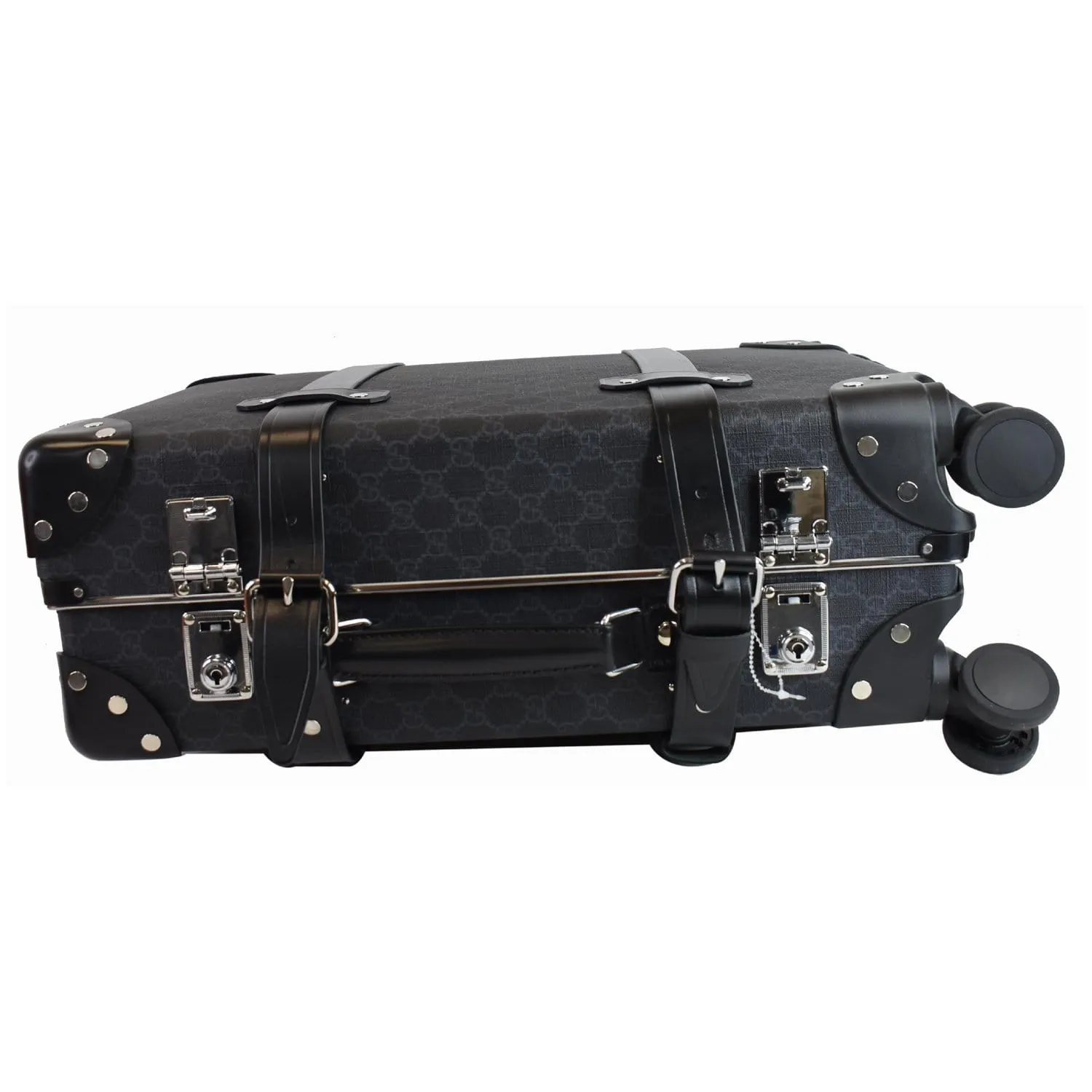 GUCCI Globe-Trotter GG Medium Rolling Suitcase Luggage Black 533620