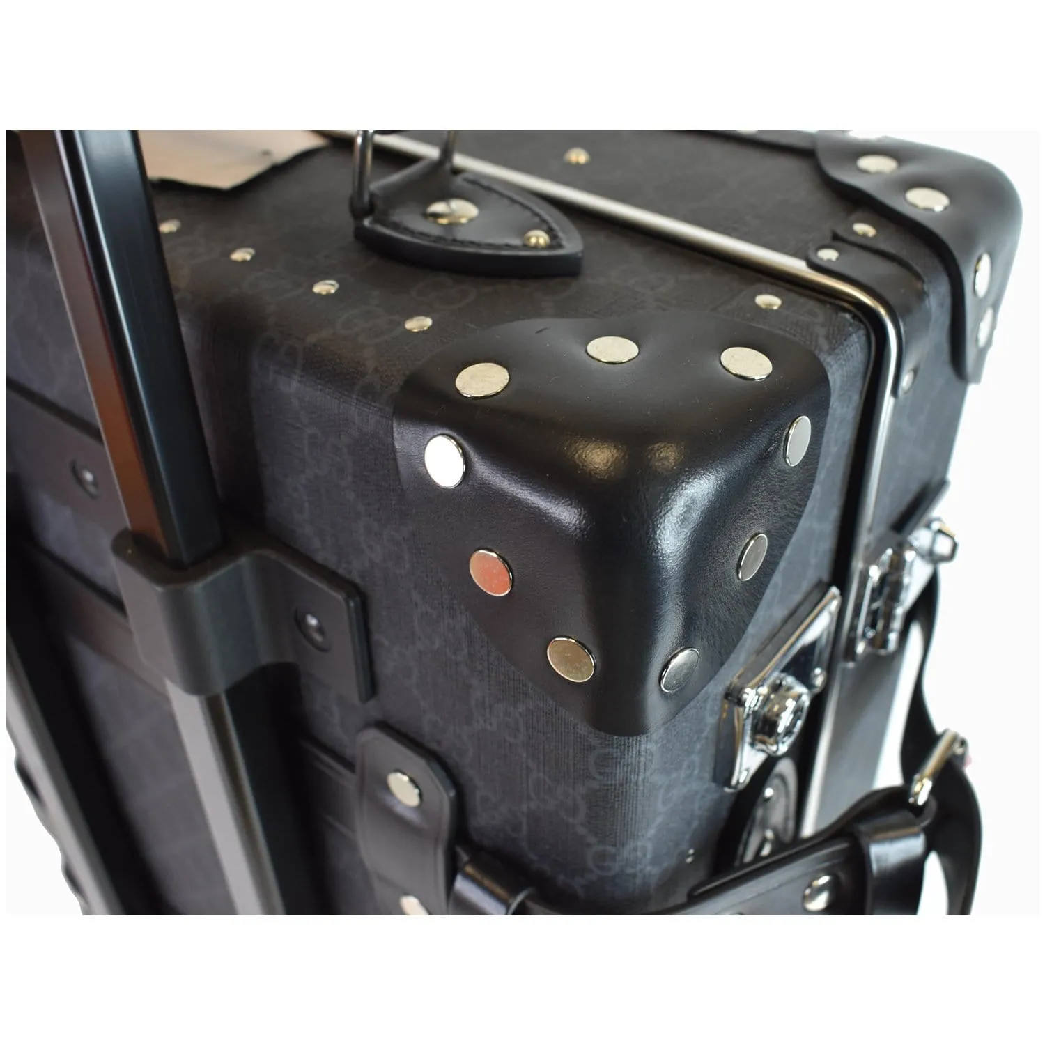 GUCCI Globe-Trotter GG Medium Rolling Suitcase Luggage Black 533620