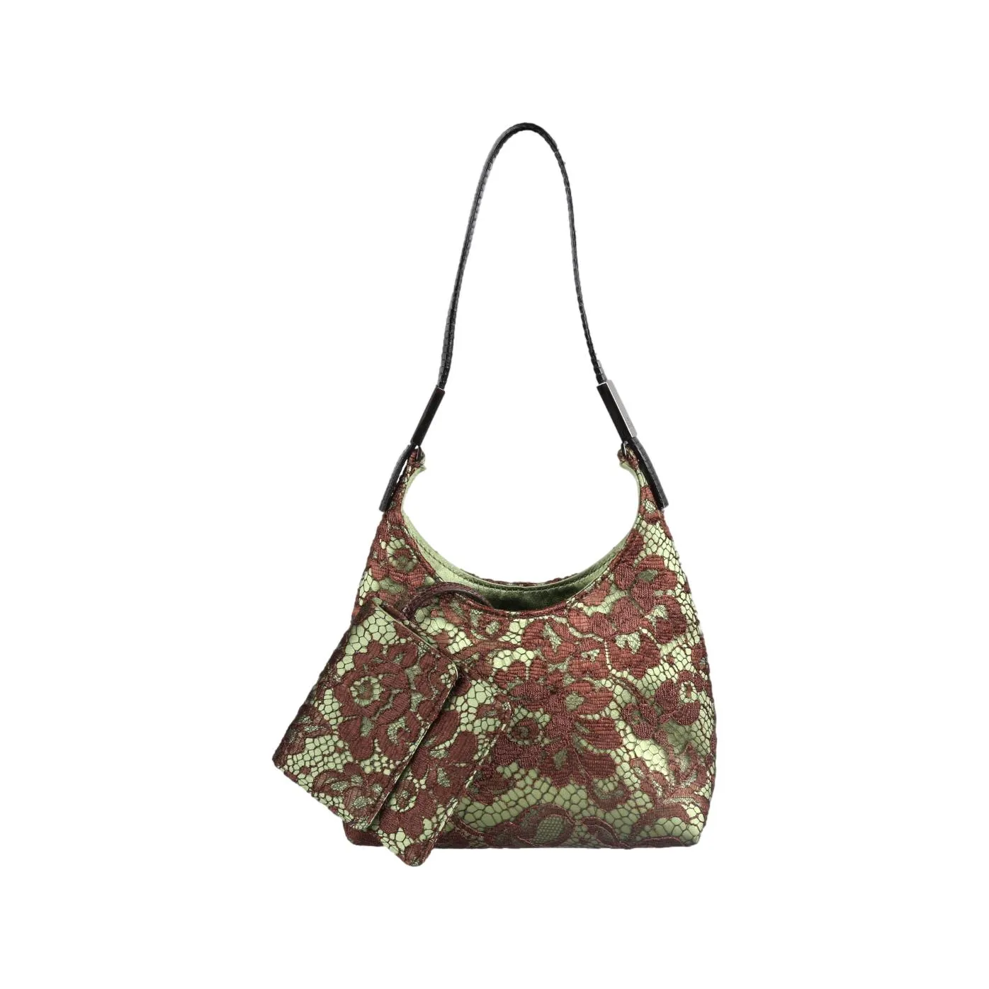 Gucci Green Lace Mini Shoulder Bag
