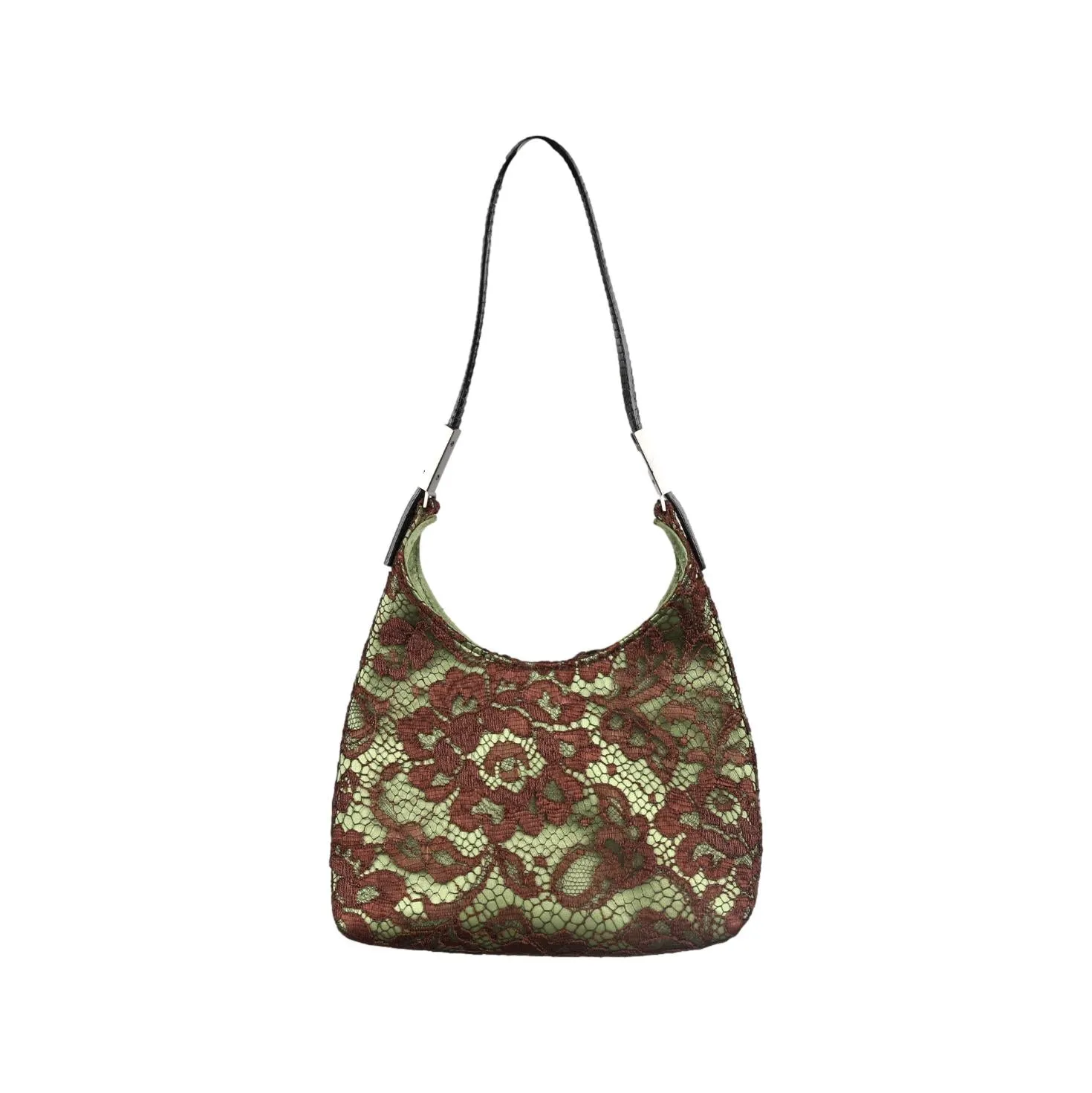 Gucci Green Lace Mini Shoulder Bag
