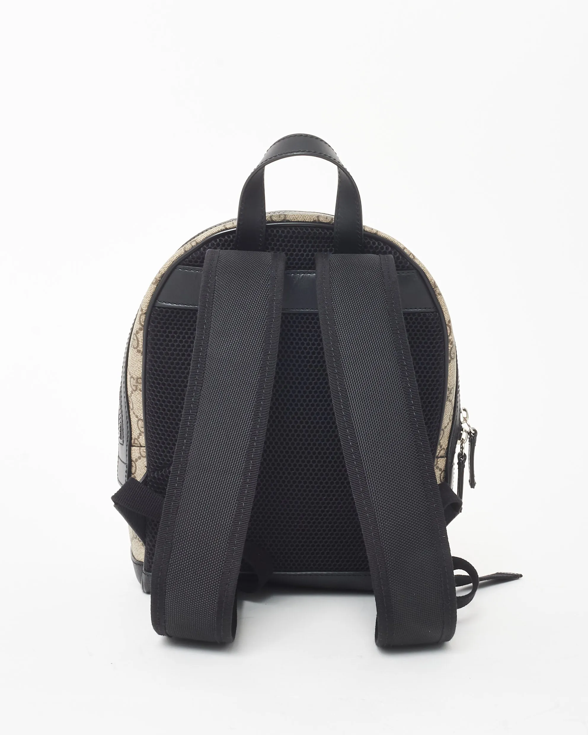 Gucci Monogram Beige Supreme Coated Canvas Guccissima Small Backback