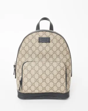 Gucci Monogram Beige Supreme Coated Canvas Guccissima Small Backback