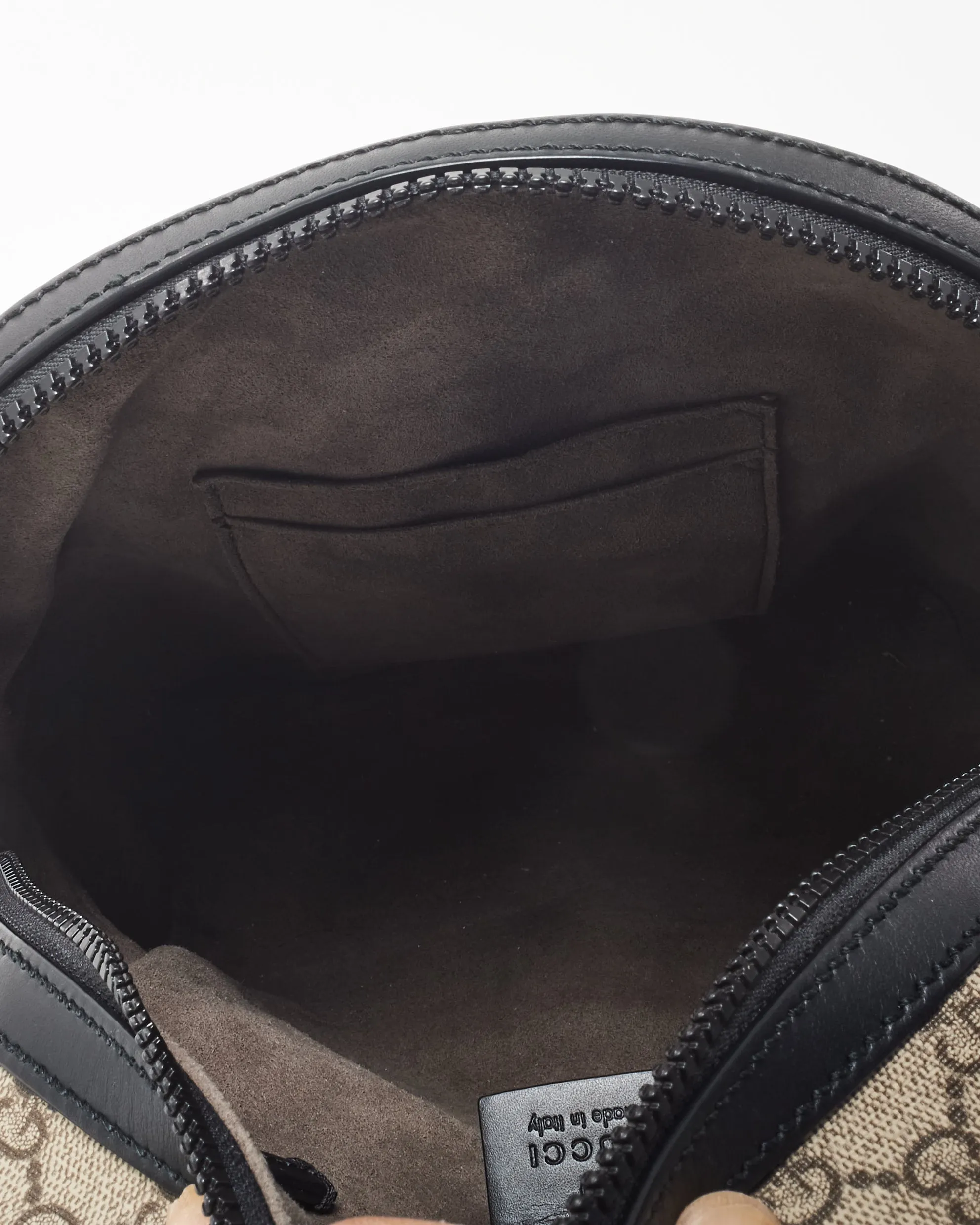 Gucci Monogram Beige Supreme Coated Canvas Guccissima Small Backback