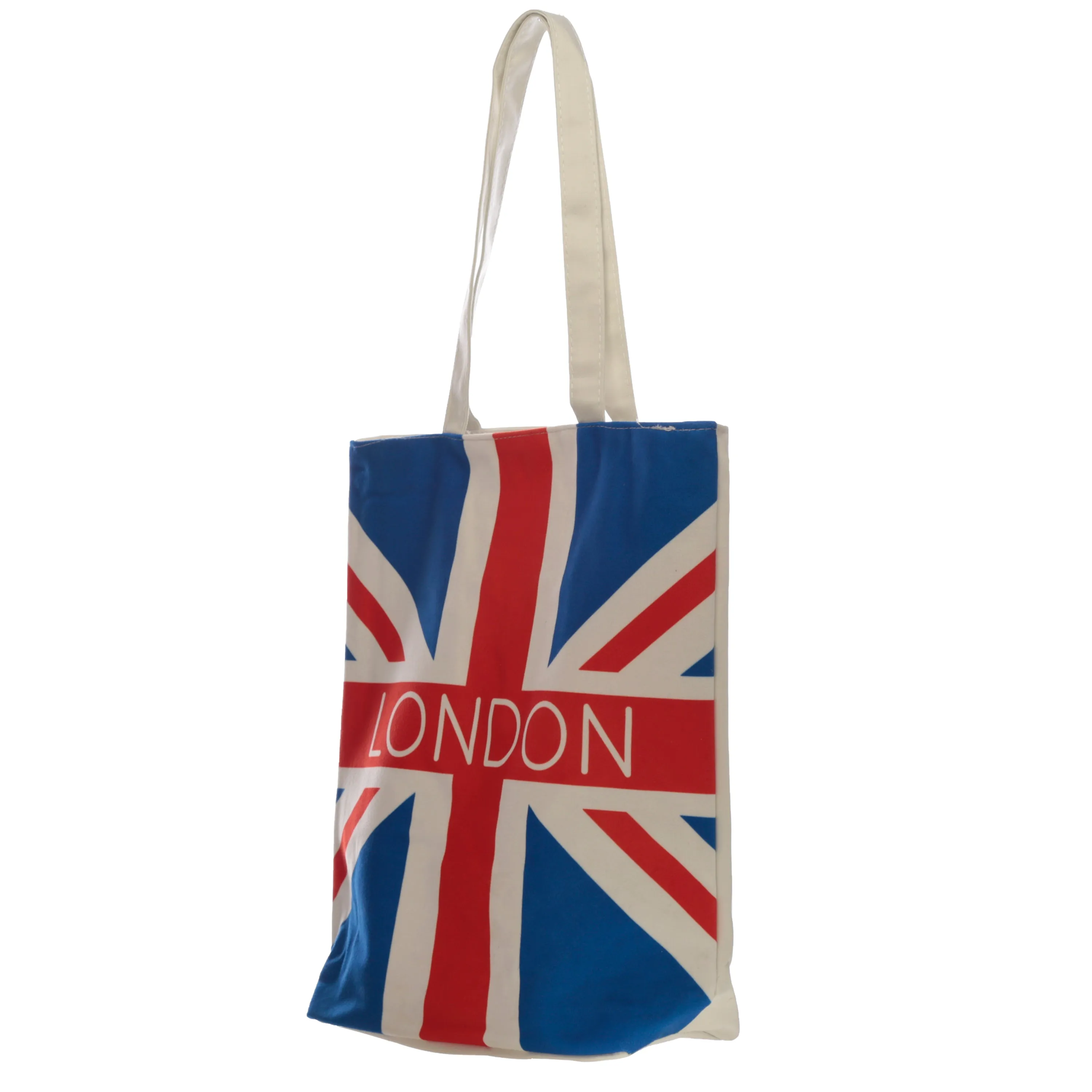 Handy Cotton Zip Up Shopping Bag - London Union Jack