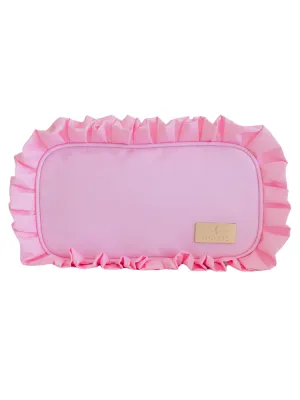 Hollis Ruffled Nylon Medium Pouch - Pink