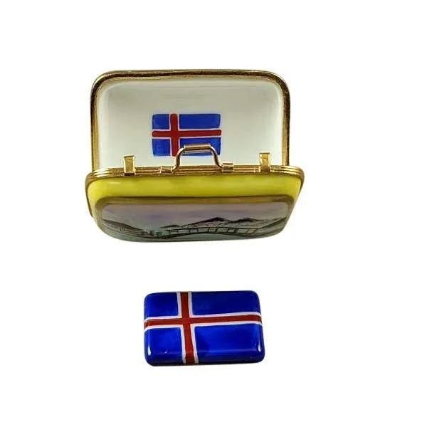 Iceland Suitcase with Removable Flag