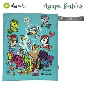 Itzy Ritzy x Tokidoki Travel Happens Wet Bag (L) - Underwater Adventure