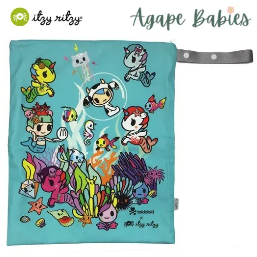 Itzy Ritzy x Tokidoki Travel Happens Wet Bag (L) - Underwater Adventure