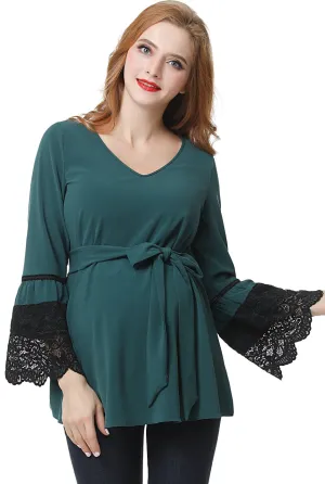 Kimi   Kai Maternity "Clara" Peasant Blouse