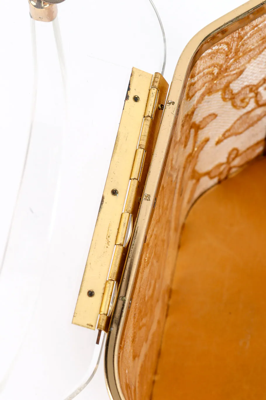 Lace Lucite Box Bag